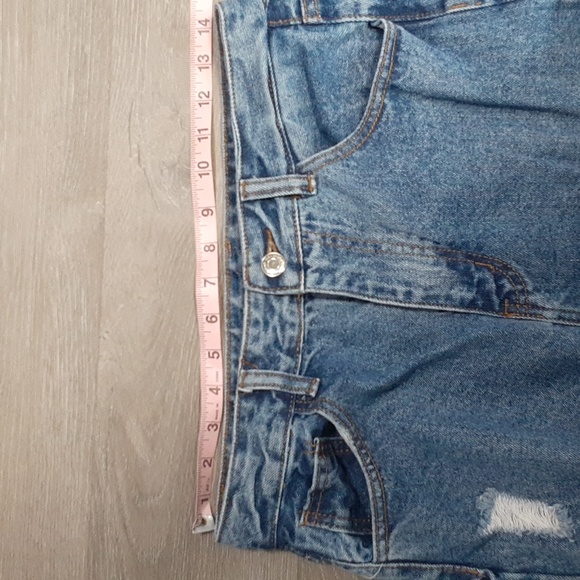 Shein Distressed High Rise Jeans - Picture 12 of 14